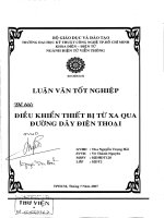 điều khiển thiết bị từ xa đường dây điện thoại