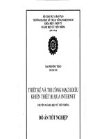 thiết kế và thi công mạch điều khiển thiết bị qua internet