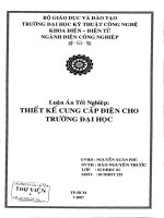 thiết kế cung cấp điện cho trường đại học