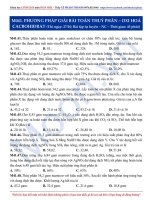 Luyện thi ĐH môn Hóa học 2015: Nâng caoPhương pháp giải bài toán thủy phânOxi hóa cacbohidrat