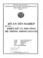 thiết kế và thi công hệ thống thông báo xe