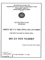 luận văn kỹ thuật điện, điện tử thiết kế và thi công xe lăn điện