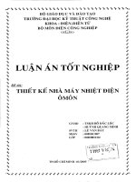 luận văn kỹ thuật điện, điện tử thiết kế nhà máy nhiệt điện ô môn