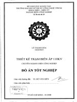 luận văn kỹ thuật điện, điện tử thiết kế trạm biến áp 110 kv