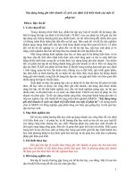 SKKN Xây dựng bảng ghi nhớ nhanh về cách xác định tỉ lệ kiểu hình của một số phép lai