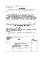 SÁNG KIẾN KINH NGHIỆM MÔN TIẾNG ANH 8. KỸ NĂNG NGHE.