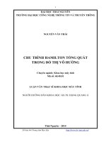 chu trình hamilton tổng quát trong đồ thị vô hướng