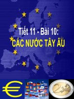 Bài 10 Lịch sử  Thao giảng giáo viên giỏi cấp huyện  Các nước Tây Âu