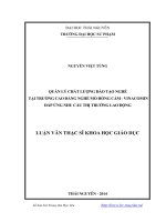 quản lý chất lượng đào tạo nghề tại trường cao đẳng nghề mỏ hồng cẩm - vinacomin đáp ứng nhu cầu thị trường lao động
