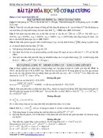 HÓA VÔ CƠ NÂNG CAO ĐH Y HN