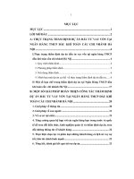 Tiểu luận tình hình thẩm định dự án đầu tư vay vốn tại ngân hàng thương mại cổ phần dầu khí toàn cầu chi nhánh hà nội