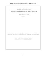 Năm du lịch Điện Biên và vấn đề thiết lập tour du lịch lịch sử Điện Biên ph