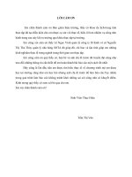 thực trạng và những giải pháp nâng cao hoạt động marketing tại nhà hàng sota