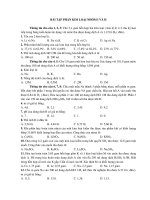 BÀI TẬP VỀ KIM LOẠI KIỀM THỔ