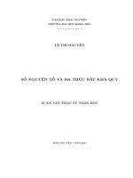 số nguyên tố và đa thức bất khả quy