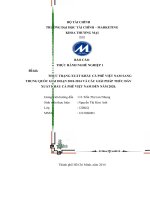 thực trạng xuất khẩu cà phê việt nam sang trung quốc giai đoạn 2010-2014 và các giải pháp thúc đẩy xuất khẩu cà phê việt nam đến năm 2020