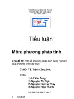 một số phương pháp tính đúng nghiệm của phương trình đa thức