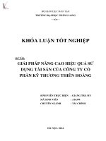 giải pháp nâng cao hiệu quả sử dụng tài sản của công ty cổ phần kỹ thương thiên hoàng