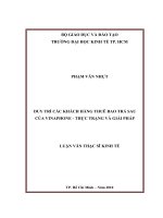 DUY TRÌ CÁC KHÁCH HÀNG THUÊ BAO TRẢ SAU CỦA VINAPHONE  THỰC TRẠNG VÀ GIẢI PHÁP