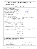 Chuyên đề phương pháp tọa độ trong không gian