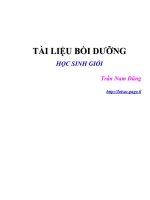 Tài liệu bồi dưỡng HSG môn toán