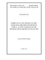 Nghiên cứu sự tăng trưởng cấu trúc sọ mặt răng theo phân tích Rickettsở trẻ 12 – 15 tuổi và đánh giá giá trị tiên đoán với giá trị thực tế tại Cần Thơ