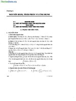 Nguyên hàm,tích phân ôn thi ĐH