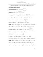 phương trình và bất phương trình logarit