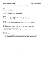 Tổng hợp đề thi ĐH môn Toán