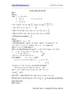 ôn tập bất phương trình mũ và logarit