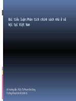 Phân tích chính sách nhà ở xã hội tại Việt Nam