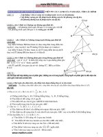 Tổng hợp Hình Học ôn thi ĐH