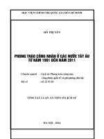 tóm tắt luận án phong trào công nhân ở các nước tây âu từ năm 1991 đến năm 2011