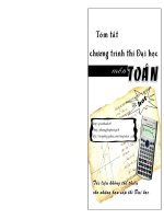 Tóm tắt chương trình Toán ôn thi Đại Học
