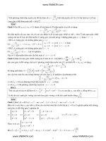 Tổng hợp câu hỏi phụ Toán học trong mùa thi (có lời giải)