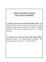Nghiên cứu lâm sàng và hiệu quả điều trị suy giảm nhận thức ở bệnh nhân loạn thần do rượu (tt)