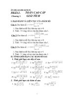 bài tập toán giải tích