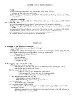 Bài giảng kinh tế lượng cơ sở