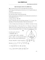 Các dạng toán về hình cầu và các bài toán giải bằng 2 phương pháp