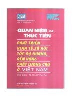 Quan niệm và thực tiễn phát triển kinh tế, xã hội tốc độ nhanh, bền vững, chất lượng cao ở Việt Nam