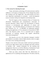 managing information technology application in high school in south east of vietnam