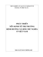 Phát triển kinh tế thị trường định hướng xã hội chủ nghĩa ở Việt Nam