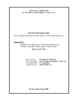 Thực trạng cân đối lương thực ở Việt Nam hiện nay