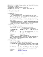 Thông tin khoa học xã hội nhân văn