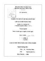 nghiên cứu một số chỉ tiêu huyết học liên quan đến trạng thái sinh lý cá trắm cỏ (ctenopharyngodon idellus c&v)