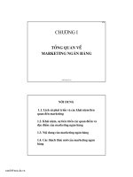 Chương 1  Tổng quan về marketing ngân hàng