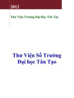Thư viện số trường đại học tân tạo