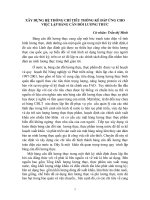 Xây dựng hệ thống chỉ tiêu thống kê đáp ứng cho việc lập bảng cân đối lương thực