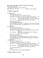 Thiết kế và quản trị cơ sở dữ liệu