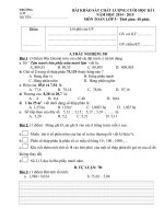 bộ đề thi cuối kỳ cấp tiểu học